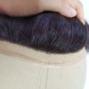 All'ingrosso Sunny 100% Remy Hair Human toupet legato a mano parrucchino da uomo - Product Image 3