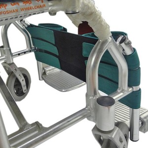 Ceinture de contention pour basse jambe, accessoires pour fauteuil roulant, ceinture de fixation en coton vert et bleu pour soutien à la mobilité des personnes âgées - Product Image 3