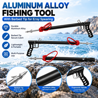 Lance de pêche en alliage d'aluminium OEM avec pointe barbelée, légère et portable, outil de pêche sous-marine pour la pêche en plein air