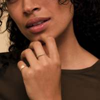 Bijoux fins minimalistes, anneaux superposés tendance en acier inoxydable plaqué or 18 carats certifié pour femmes