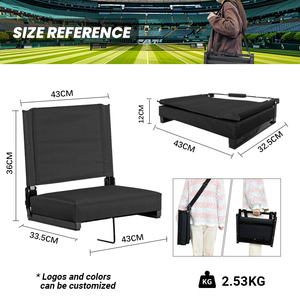 Siège <span class=keywords><strong>de</strong></span> stade pliant léger et portable, rembourré en mousse, style banc <span class=keywords><strong>de</strong></span> tribune, chaise lune en fer, banc Oxford, Sunflower, pour événements sportifs et <span class=keywords><strong>salle</strong></span> <span class=keywords><strong>de</strong></span> <span class=keywords><strong>sport</strong></span> - Product Image 6