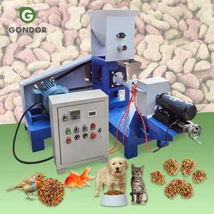 Ligne de production de granulés d'aliments pour animaux à vis simple, machine de fabrication d'aliments humides pour perroquets, oiseaux, chats, poissons-chats et animaux de compagnie - Product Image 1