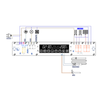 Carte de commande et affichage de four encastré OC-3100B - Contrôleur de cuisinière LED avec deux interrupteurs rotatifs