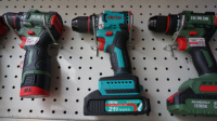 Perceuse électrique sans fil sans balais tout métal 21V 4.0Ah avec batterie au lithium anti-vibration pour la construction