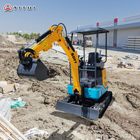 Mini-excavatrice durable et résistante à l'usure de 2 tonnes avec godet renforcé, fonctionnant durablement grâce à un moteur Kubota robuste