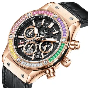 ONOLA 6855 Luxury Fashion Sports Chronograph Men Watch Water Resist Quartz Customized Watches Men