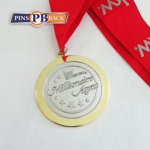 Großhandel custom sport hight polnischen silber metall Überzug medaillen nach medaille 2,5 zoll arten von band - Product Image 3