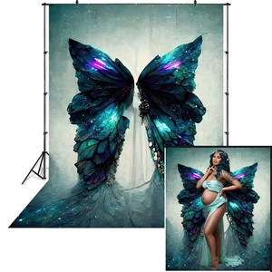 <span class=keywords><strong>Studio</strong></span> nhiếp ảnh thai sản người phụ nữ nền màu đen trắng người giám hộ thiên thần cánh trang trí Backdrop Prop trẻ sơ sinh chân dung nghệ thuật ảnh - Product Image 5