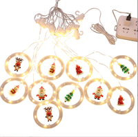 Guirlande lumineuse rideau, boule de vœux, USB, pour décoration de noël, sapin de noël