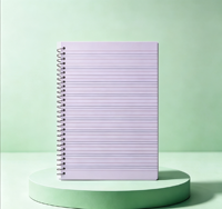 Cahier à spirales personnalisable pour étudiants avec couverture en papier pour écrire un journal/une note de bord