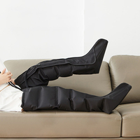 Masseur de jambes à compression d'air Zoshine - Enveloppement complet, bottes de massage pour mollets et pieds à 4 chambres, soulagement de la douleur avec une meilleure circulation sanguine