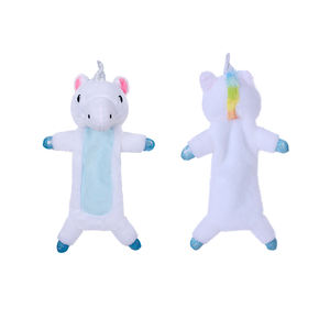 Produttore del commercio all'ingrosso carino macaron di colore colorato morbido peluche <span class=keywords><strong>cane</strong></span> <span class=keywords><strong>bianco</strong></span> con la corda set - Product Image 5