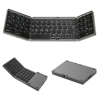 Clavier sans fil BT pliable et fin avec pavé tactile pour tablette Windows Android, mini clavier sans fil BT