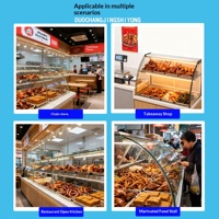 Machine à braiser les cuisses de poulet à la sauce soja Yawei YW-G30E1A intelligente DC24V/AC220V avec fonction de cuisson automatique