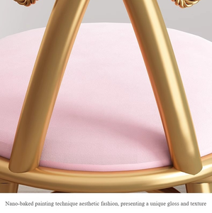 Silla cosmética convertible de muebles para el hogar de Metal de estilo nórdico Simple de lujo ligero para dormitorio <span class=keywords><strong>Web</strong></span> de vestidor convertible suave - Product Image 5