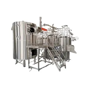 20hl 2000L 20BBL 3 vessels brewhouse beer brewing equipment steam heated brew house and fermenter