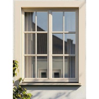 Fenêtre en alliage d'aluminium de style américain Fenêtre résidentielle à double sécurité Manivelle en verre ouverte Fenêtre pivotante pour la maison