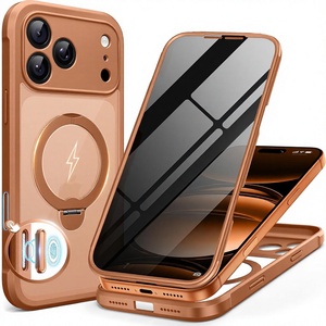Funda BERFY para <span class=keywords><strong>iPhone</strong></span> 17 Pro Max con Protector de Pantalla de Privacidad Integrado, Funda Protectora Completa a Prueba de Golpes con Soporte Magnético - Product Image 1