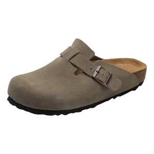 High Quality Germany Birkentocks Outdoor Flat Sandal Mule <b>Clog</b> Leather Suede Cork Foot Bed Solid <b>Clog</b> Birkentocks - Product Image 1