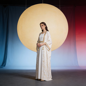 New Premium Custom Wholesale Elegant Luxury Foil Print Polyester Abaya <b>Dress</b> <b>for</b> Muslim <b>Women</b> - Product Image 3