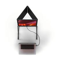 Monitor Portátil Triple de 18.5 Pulgadas, 3*18.5 Pulgadas, 1080P, Carcasa de Aluminio, Pantalla Triple Extendida para Viajes de Negocios y Trabajo Remoto