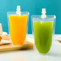 Buse transparente réutilisable en gros pour sachets avec impression en héliogravure pour aliments et boissons pour animaux de compagnie