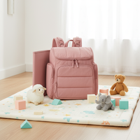 Sac à langer de voyage de luxe pour maman, grand format, imperméable, de haute qualité, avec matelas à langer intégré