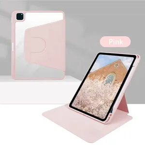 Alta Qualidade Difícil Trifold Stand Fino Tampa Leve Anti Gota Fosco Tpu Pc Tablet Caso Para Ipad 11