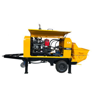 Mini Bomba de Concreto a Diesel em Promoção, Usada, Montada em Trailer Elétrico para Projetos de Construção e Fábricas - Product Image 6