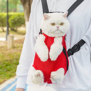 Sıcak satış köpek yavru kedi taşıyıcı sırt çantası ayarlanabilir omuz askısı ile açık taşınabilir kumaş nefes çanta - Product Image 4