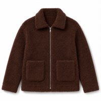 Abrigo de invierno extragrande de piel sintética para mujer, manga larga, ajuste holgado, ropa exterior personalizada, OEM ODM al por mayor