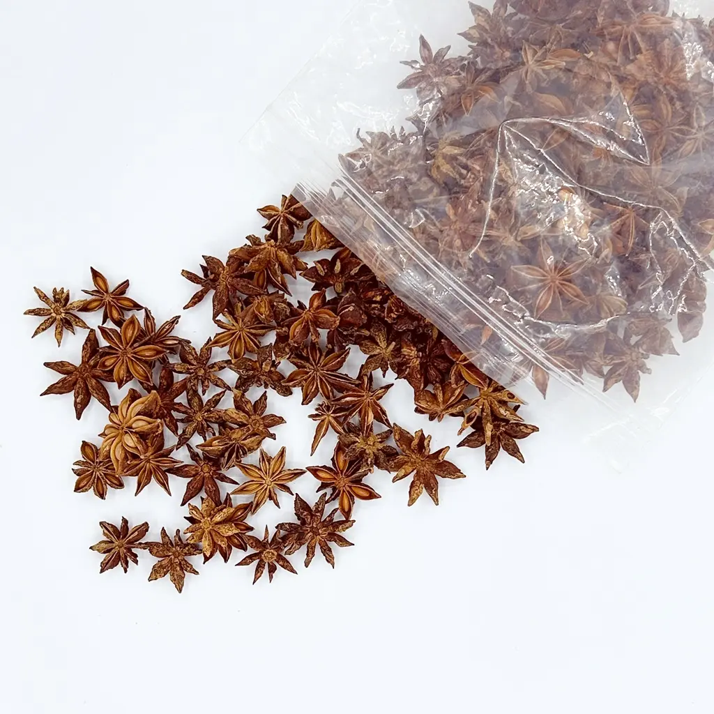Chinese ba jiao Raw Single Herbs Dried Spice Dried Star Anise A Grade Brown and Spices Dried Star Anise