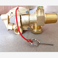 Katup Aktuator Sistem Pemadam Kebakaran Tekanan Tinggi CO2 45KG Bahan Kuningan untuk Tabung Gas FM200 Pemadam Kebakaran