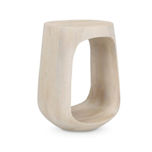 Elegante mesa auxiliar compacta de madera maciza para sala de estar, mueble duradero de madera natural para esquina de sofá. - Product Image 2