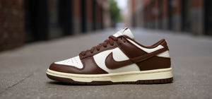 Nike Wmns Dunk Low Cacao Wow Chaussures décontractées pour femmes en cuir véritable à bout rond à lacets toutes saisons avec semelle extérieure en caoutchouc - Product Image 2