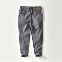 <span class=keywords><strong>Pantalon</strong></span> large en lin pour homme, style rétro japonais, couleur unie, respirant - Product Image 3