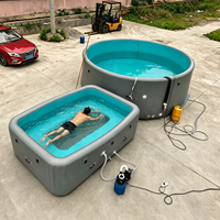 Piscine gonflable de taille personnalisable, piscine gonflable commerciale pour chantier, utilisation temporaire