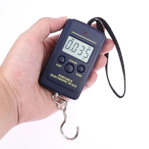 Báscula Digital de Cocina Mini de 40 kg x 10 g, Báscula Electrónica con Gancho para Pesar Equipaje de Pesca y Viajes - Product Image 1