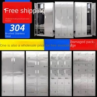 Armoire de rangement à 4 portes en acier inoxydable 304 pour atelier sans poussière, cantine du personnel, salle de sport, fabriquée en Chine, modèle Gyg001