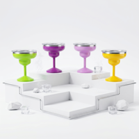 Gobelet isotherme personnalisé 2,5 oz pour mini margarita, en acier inoxydable 304, double paroi, isolation sous vide, qualité alimentaire, 0-6 heures, cadeau de fête