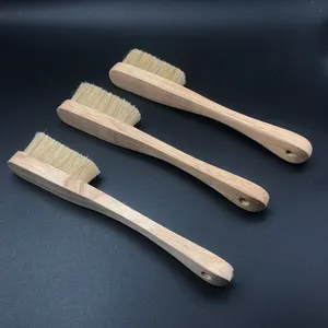 Mango de madera cepillo para tiza de escalada bambú madera jabalíes cerdas pelo tiza cepillo escalada