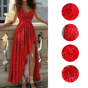 Robe de <span class=keywords><strong>soir</strong></span>ée chic pour femme, design asymétrique à une épaule, taille haute, jupe asymétrique - Product Image 4