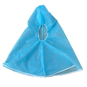 Topi tudung astronot non-tenun sekali pakai, masker pelindung rambut wajah dewasa uniseks tepi elastis membuka debu - Product Image 2