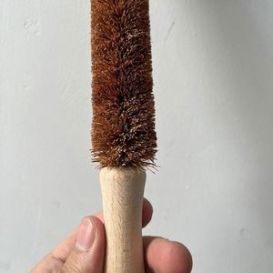 Wholesale Long Wooden Handle <b>Coconut</b> Fiber Bottle Brush Kitchen <b>Cup</b> Scrub Cleaning Brush with Logo - Product Image 3