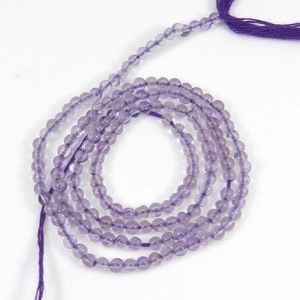Handmade Natural <strong>Amethyst</strong> 2mm round Smooth Gemstone Strand Beads Bulk Product with Customizable Shape and Size <strong>Purple</strong> <strong>Colour</strong>