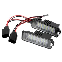 Luces LED de Matrícula de Coche 12V, Lámpara y Accesorios para Skoda Seat Leon Ibiza VW Golf 4 5 6 7 MK4 MK7 Passat CC Polo Scirocco