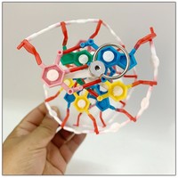 Modelo de enseñanza de laboratorio ADN biológico estructura de doble hélice modelo de estructura molecular de ADN de trompeta para enseñanza en el aula