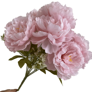Bouquet de pivoines artificielles fait main pour mariage, décoration de la maison - Product Image 1
