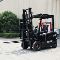 Chariot élévateur électrique 4x4 à batterie lithium nouvelle génération, autonomie super longue, pneus pleins, certifié CE ISO, entièrement personnalisable et sûr