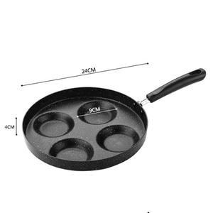Bistecca di uova fritte da cucina cottura creativa colazione Maker Pot 4 fori frittata uovo Waffle Pan - Product Image 3